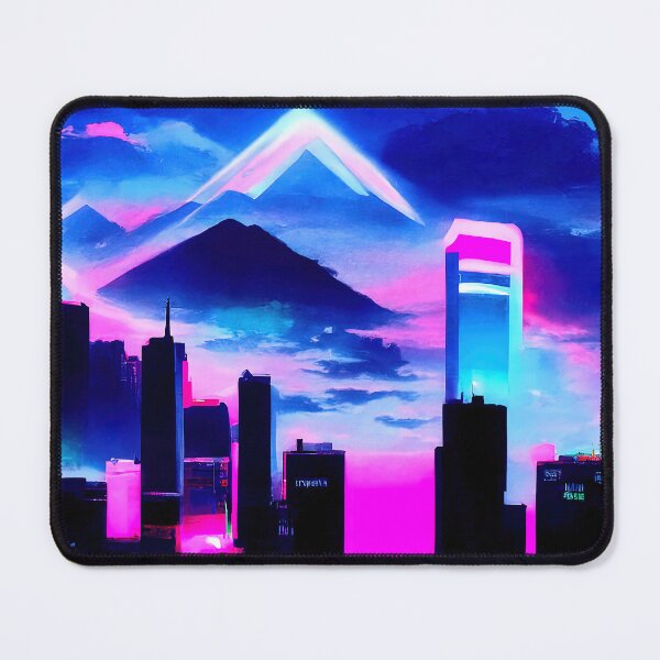 Item preview, Retrofuturistic Skyline designed and sold by AM FineArtPrints.