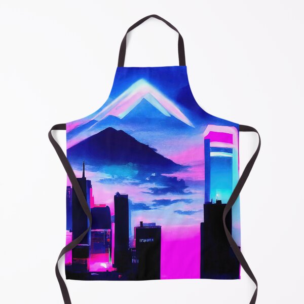 Item preview, Retrofuturistic Skyline designed and sold by AM FineArtPrints.
