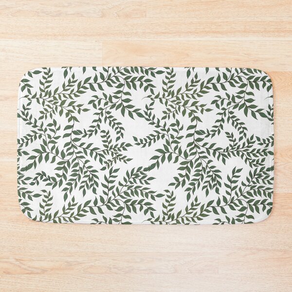 Item preview, Winding Vines (Green & White) designed and sold by Art by Kendra Crae.