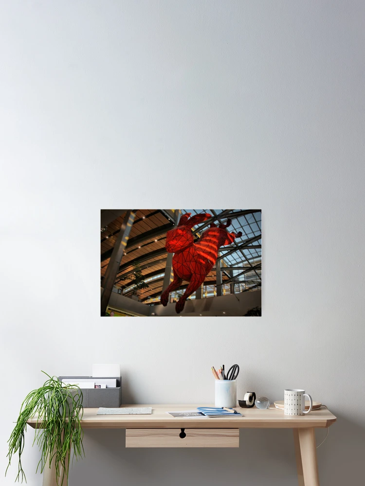 Thumbnail 2 of 3, Poster, Red Rabbit designed and sold by Barbara Brown.