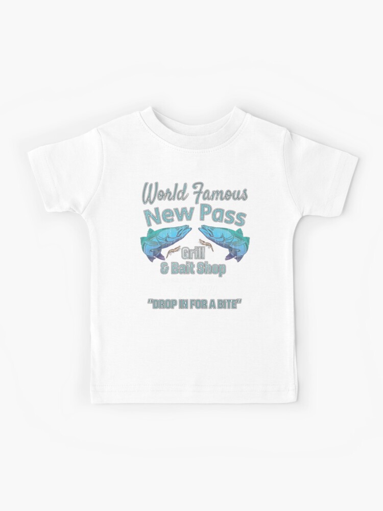 Vintage World Famous New Pass Grill Bait Shop Sarasota Florida Fishing  Gift Kids T-Shirt for Sale by torr71