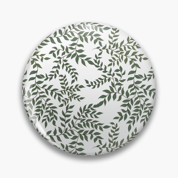 Item preview, Winding Vines (Green & White) designed and sold by Art by Kendra Crae.