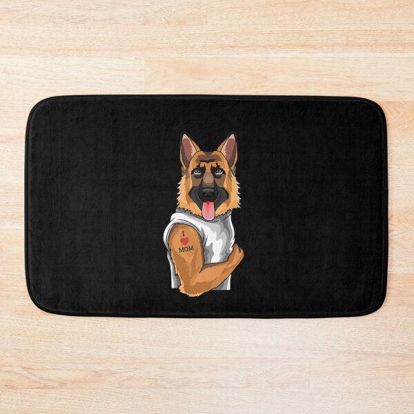 Item preview, German Shepherd Mom I Love Mom Tattoo designed and sold by Ibu83.