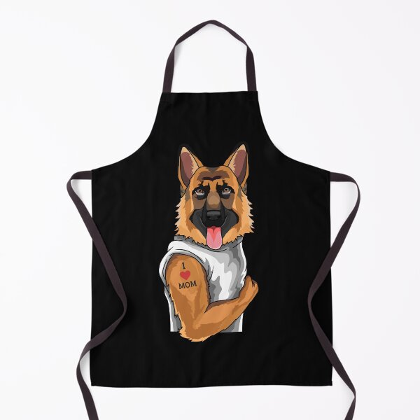 Item preview, German Shepherd Mom I Love Mom Tattoo designed and sold by Ibu83.