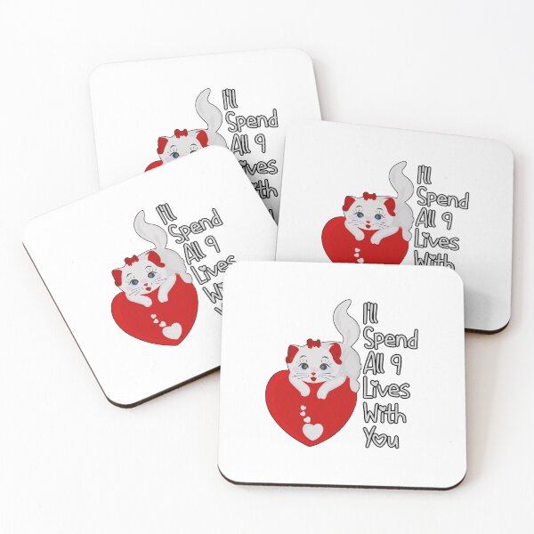 Item preview,  I'll Spend All 9 Lives With You Funny Cat Gift Cat Lovers designed and sold by Tema EL.