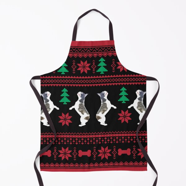 Item preview, French Bulldog Christmas Sweater Pattern designed and sold by Collagedream.
