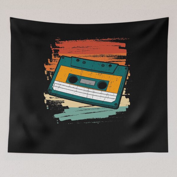 Item preview, Cassette Tape Retro Vintage 70s 80s Music lover designed and sold by Ibu83.