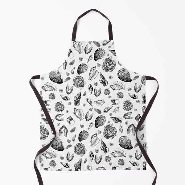 Item preview, Shells pattern in black and white designed and sold by S-and-W-4ever.