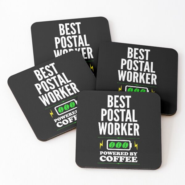 Item preview, Best Postal Worker Powered By Coffee for Postal Worker designed and sold by SVPOD.