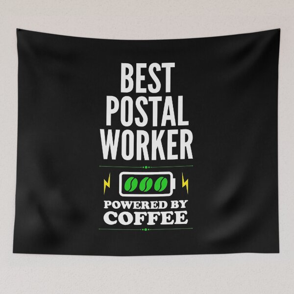 Item preview, Best Postal Worker Powered By Coffee for Postal Worker designed and sold by SVPOD.