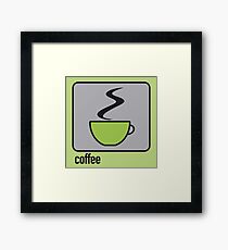 coffee green Framed Print