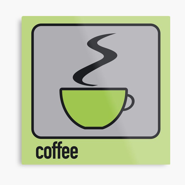 coffee green Metal Print