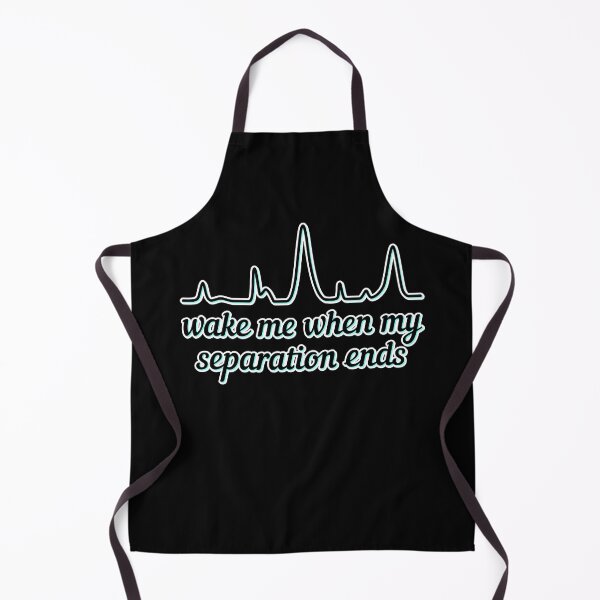 Item preview, Wake Me When My Separation Ends - Teal Highlight, Black Background designed and sold by Artsy-Chemist.