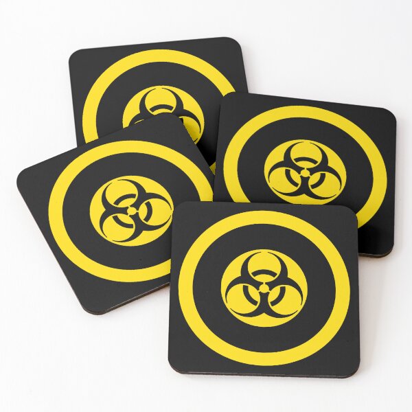 Item preview, Biohazard Warning Black Yellow Retro Roundel designed and sold by ModSupporters.