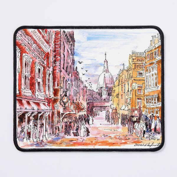 Item preview, London's Fleet Street And St. Paul's Cathedral - 1800s designed and sold by DonSylvester.