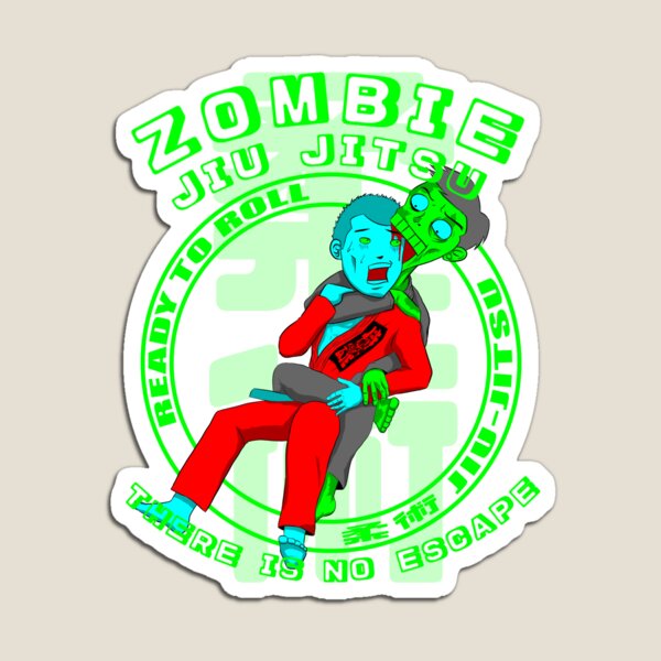 BJJ T Shirt Zombie Jiu Jitsu Magnet