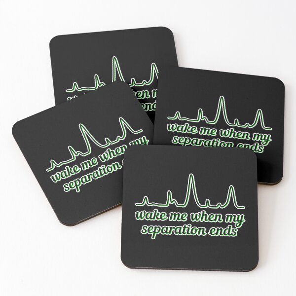 Item preview, Wake Me When My Separation Ends - Lime Highlight, Black Background designed and sold by Artsy-Chemist.