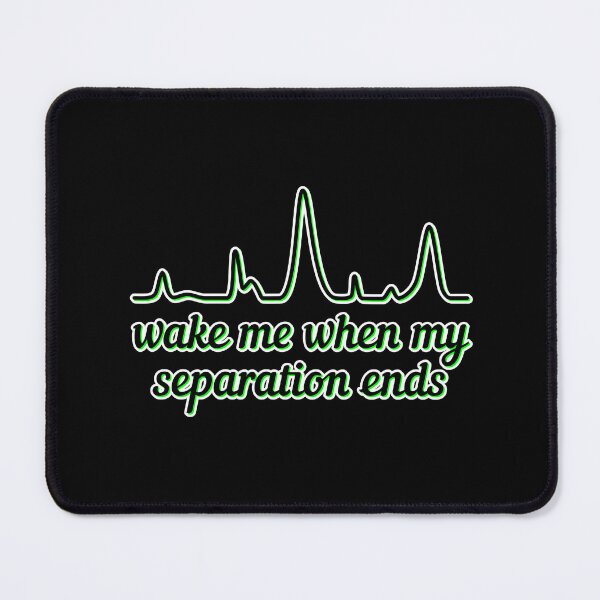 Item preview, Wake Me When My Separation Ends - Lime Highlight, Black Background designed and sold by Artsy-Chemist.