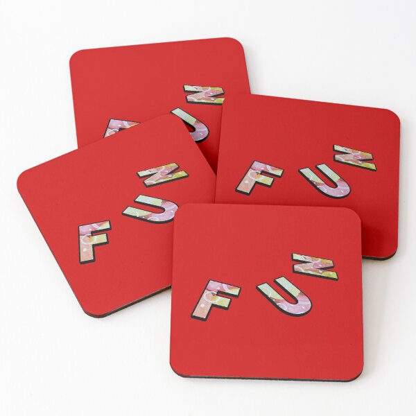 Item preview, Word FUN with pattern of  painting, 8 designed and sold by MariDaniArt.