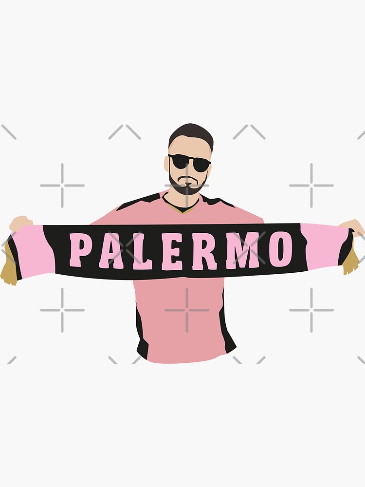 Palermo Calcio Fan Sticker for Sale by casualsofficial
