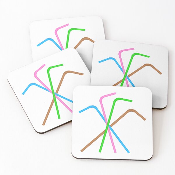 Item preview, straws, drinking straw sticker designed and sold by Art-Echo.