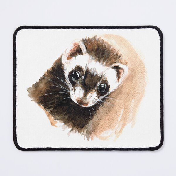 Item preview, Ferret portrait designed and sold by belettelepink.