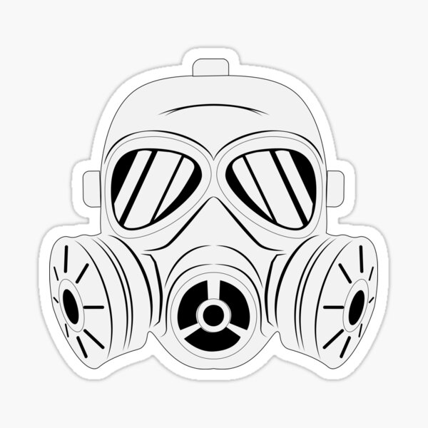 gas mask Sticker