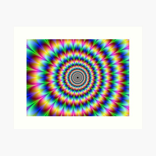 trippy stoner op art Art Print