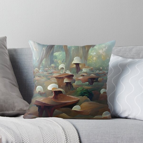 Item preview, Mushroom Forest, AI Art designed and sold by TwoMilesBlue.