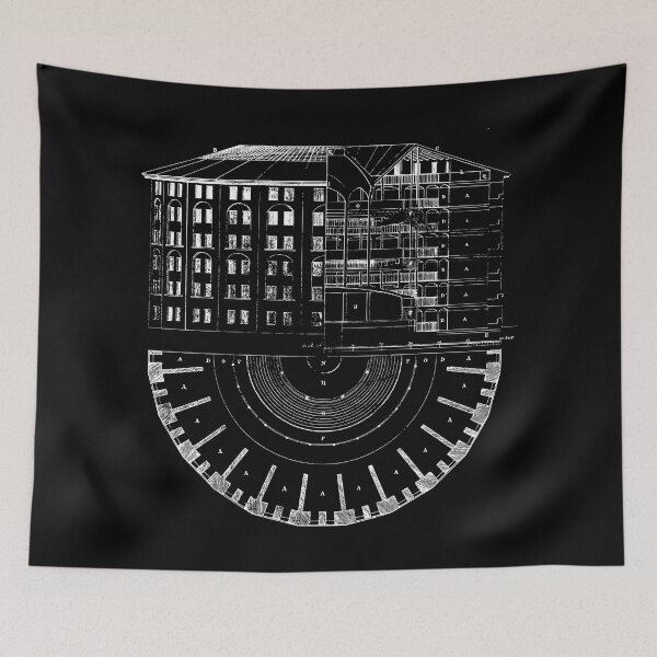 Item preview, The Panopticon - Jeremy Bentham | white lines designed and sold by camisariasj.