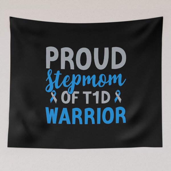 Item preview, Proud Stepmom Of T1d Warrior - Support Diabetes Warrior Diabetes Awareness  designed and sold by T-shirt For You.