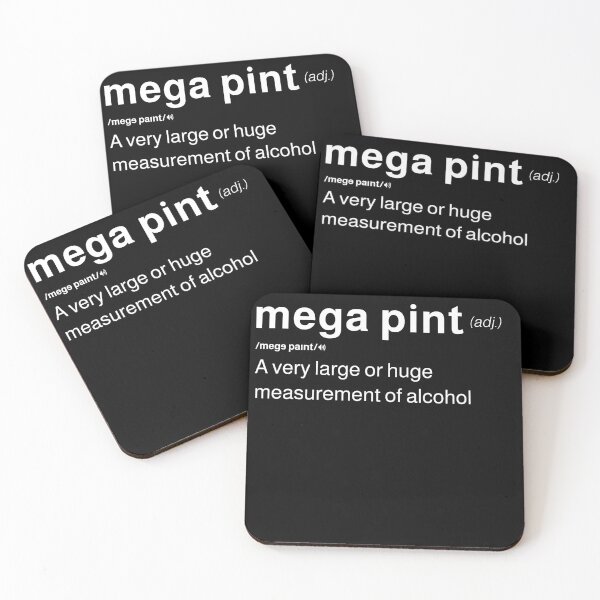 Item preview, Mega Pint of Red Wine Definition Trendy Sarcastic Megapint designed and sold by MarioShirtWorld.