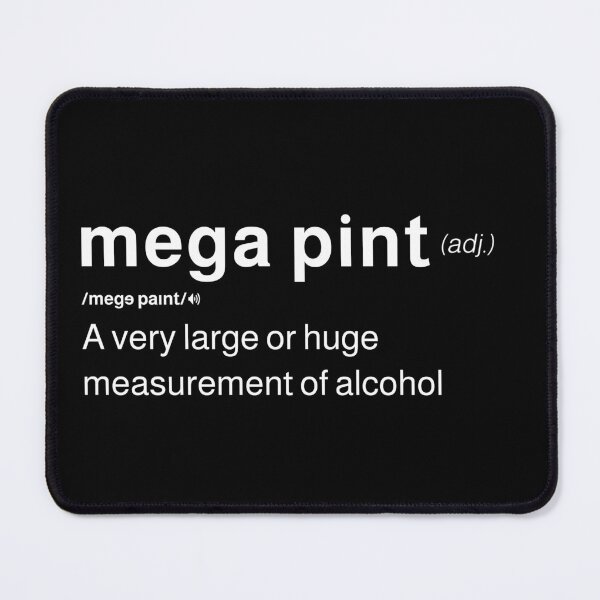 Item preview, Mega Pint of Red Wine Definition Trendy Sarcastic Megapint designed and sold by MarioShirtWorld.