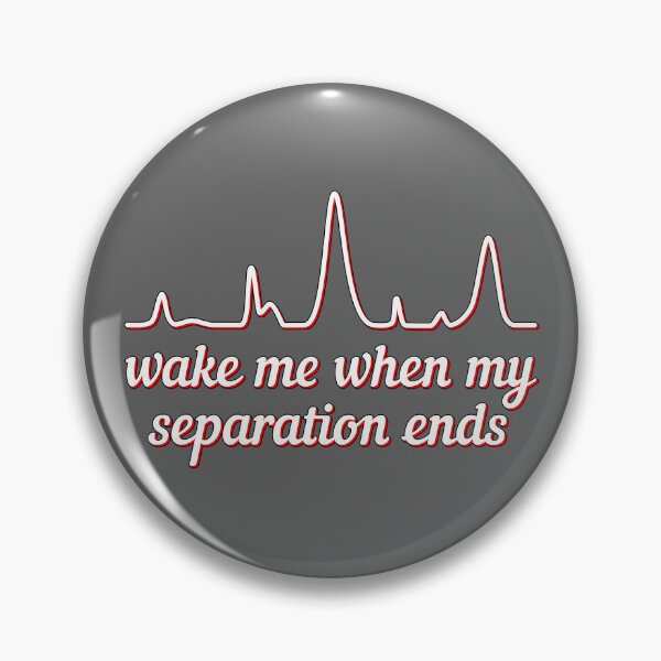 Item preview, Wake Me When My Separation Ends - Red Highlight, Dark Gray Background designed and sold by Artsy-Chemist.