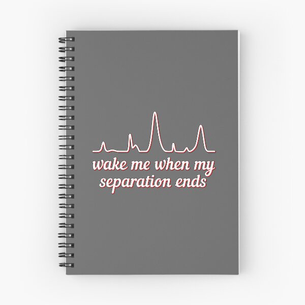 Item preview, Wake Me When My Separation Ends - Red Highlight, Dark Gray Background designed and sold by Artsy-Chemist.