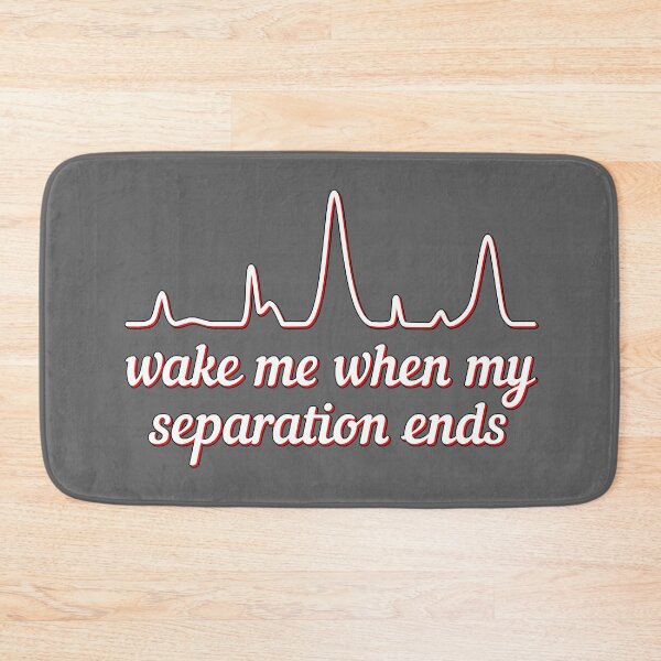 Item preview, Wake Me When My Separation Ends - Red Highlight, Dark Gray Background designed and sold by Artsy-Chemist.