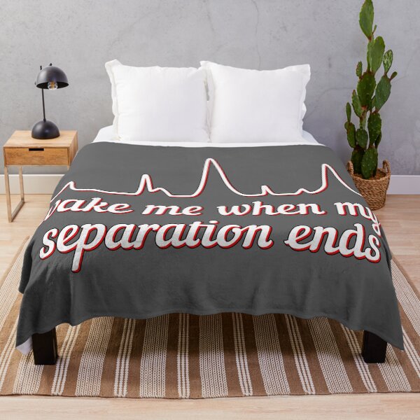 Item preview, Wake Me When My Separation Ends - Red Highlight, Dark Gray Background designed and sold by Artsy-Chemist.
