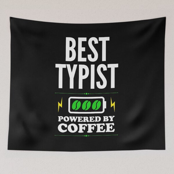 Item preview, Best Typist Powered By Coffee for Typist designed and sold by SVPOD.