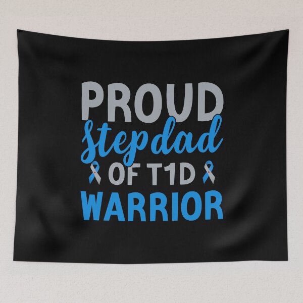 Item preview, Proud Stepdad Of T1d Warrior - Diabetes Awareness Type 1 diabetes designed and sold by T-shirt For You.