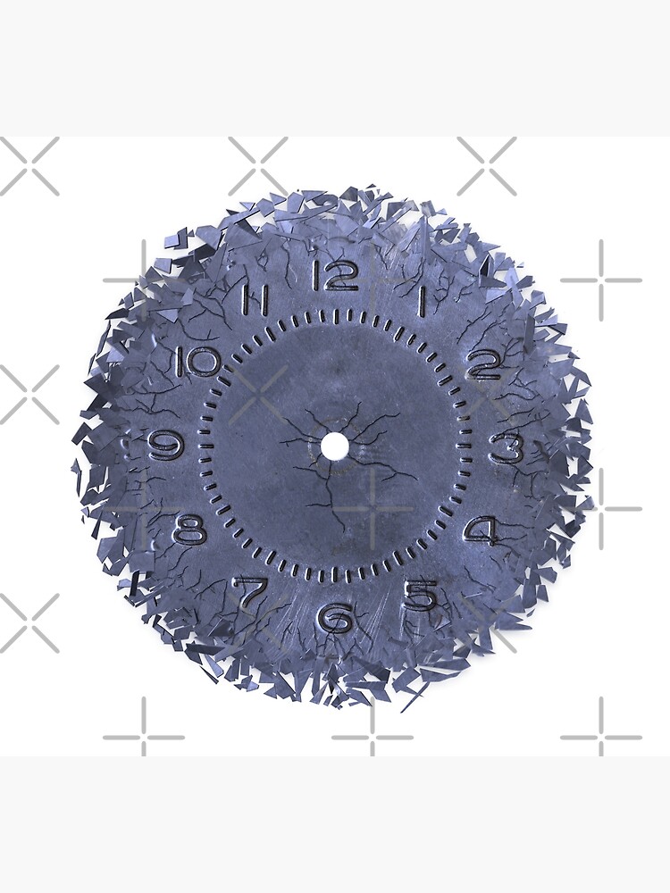 "Breaking apart of the clock face" Poster by siloto Redbubble