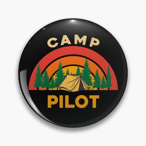 Item preview, Camp Pilot Design for Camping Lovers designed and sold by sleeksy.