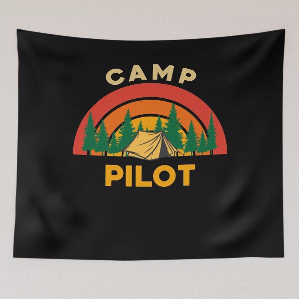 Item preview, Camp Pilot Design for Camping Lovers designed and sold by sleeksy.