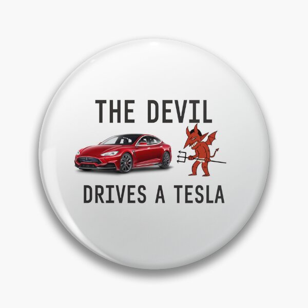 Item preview, THE DEVIL DRIVES A TESLA designed and sold by sweatshop22.