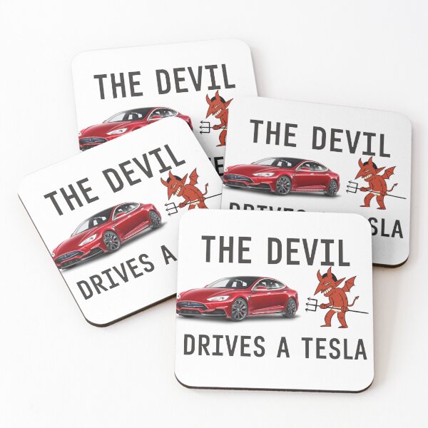 Item preview, THE DEVIL DRIVES A TESLA designed and sold by sweatshop22.