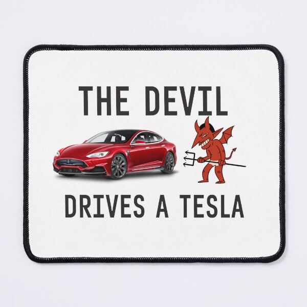 Item preview, THE DEVIL DRIVES A TESLA designed and sold by sweatshop22.