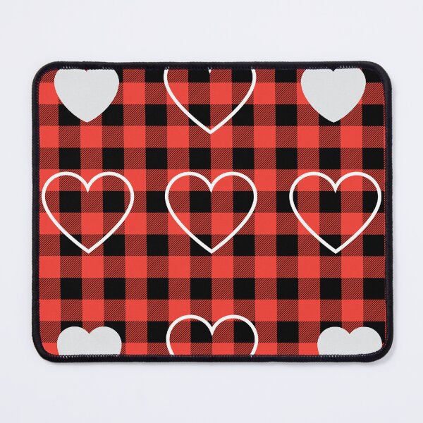 Item preview, Hearts on Plaid designed and sold by Poetic Patterns Studio.
