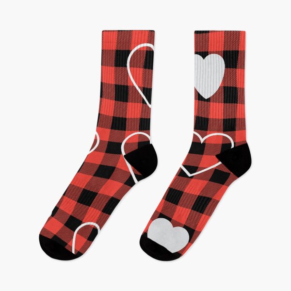 Item preview, Hearts on Plaid designed and sold by Poetic Patterns Studio.