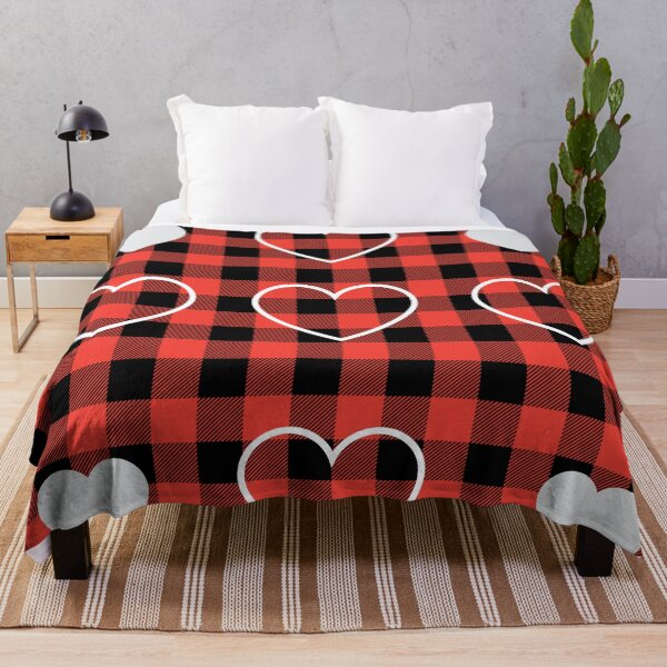 Item preview, Hearts on Plaid designed and sold by Poetic Patterns Studio.