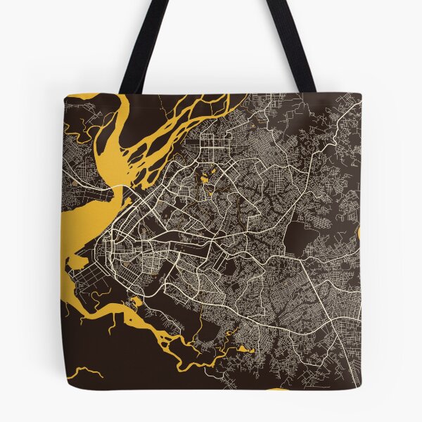 Item preview, Douala City Map of Littoral, Cameroon - Pastel designed and sold by deMAP.