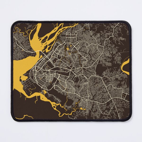 Item preview, Douala City Map of Littoral, Cameroon - Pastel designed and sold by deMAP.